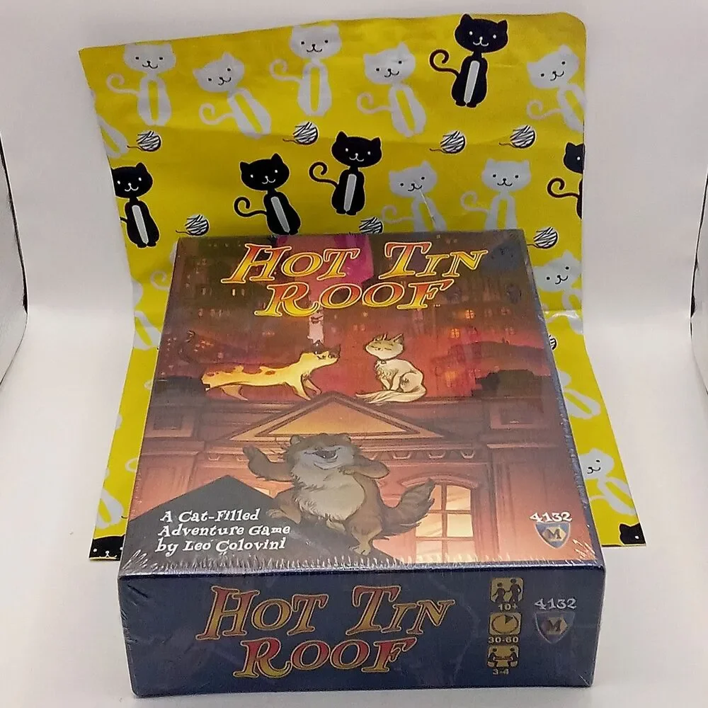 Mayfair HOT TIN ROOF Wood Cats Game Fantastic Feline NEW #4132 3-4 Players
